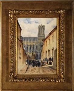 HOMO Alexandre 1840-1889,Vue de la cathédrale de Reims,Piguet CH 2007-03-14