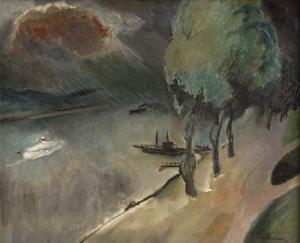 HOMPEL ten Ludwig 1887-1932,Rheinlandschaft,1924,Galerie Bassenge DE 2019-06-01
