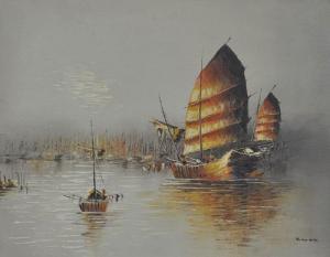 HON SUM KWOK 1947-2004,Fishing boats,Gilding's GB 2016-05-10