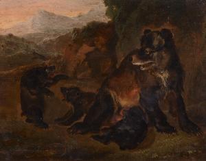 HONDIUS Abraham Danielsz 1625-1695,Female Bear with Three Cubs,Lempertz DE 2022-11-19