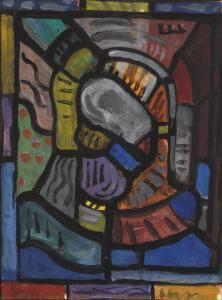 HONE Evie Sydney,CARTOON FOR THE LEFT HAND STAINED GLASS PANEL, NAI,1933,Sotheby's 2018-11-21