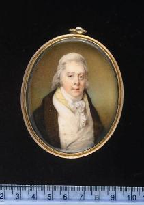 HONE Horace 1756-1825,A Gentleman, wearing brown coat, white waistcoat, ,1793,Sotheby's 2006-11-22