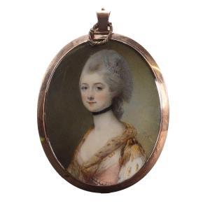 HONE Horace 1756-1825,Portrait of a lady,1782,Sworders GB 2023-09-26
