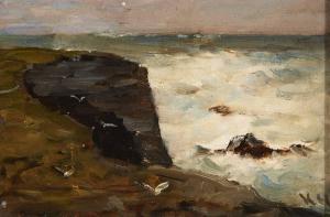 HONE II Nathaniel 1831-1917,LOOKOUT, KILKEE CLIFFS, COUNTY CLARE,Whyte's IE 2023-12-04