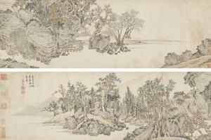 HONG ZHANG 1577-1668,STUDIO BY A SECLUDED STREAM,1641,Sotheby's GB 2019-04-01