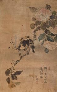 HONGDO Kim 1745-1806,Flowers and Birds Scene,Seoul Auction KR 2014-12-17