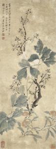HONGSHOU CHEN 1768-1822,Sprigs of Flowers,1815,Christie's GB 2022-12-03