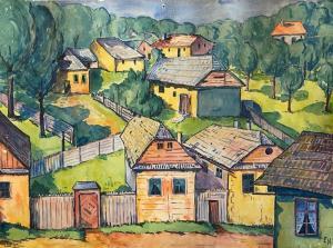 HONIGBERGER Ernst 1885-1976,Houses in Brasov,Artmark RO 2023-04-24