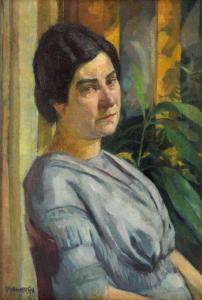 HONIGBERGER Ernst 1885-1976,The Artist's Wife, Erna,Artmark RO 2024-01-31