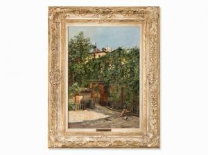 HONIGSMANN Rela 1865-1934,Shaded Backyard,1892,Auctionata DE 2015-06-23