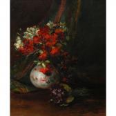 HONNORAT Lillie 1800-1900,Still Life with Flowers in a Vase,1890,William Doyle US 2014-06-04