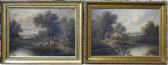 HONTON I 1700-1800,Two river views with sheep,Andrew Smith and Son GB 2016-12-13