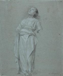 HOOGERS Hendrick 1747-1814,Etude de femme en pied,Millon & Associés FR 2012-04-02