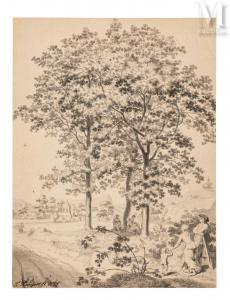 HOOGERS Hendrick 1747-1814,Paysage animé,1771,Millon & Associés FR 2022-11-24