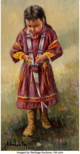 HOOKER FAY Arlene 1937-2001,Young Girl in Traditional Dress,Heritage US 2019-09-07