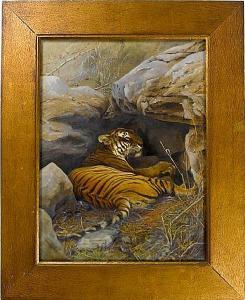 HOOPER William 1800-1900,Tiger, within a good gilded oak frame, together wi,Bonhams GB 2008-10-08