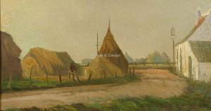 HOORICKX Ernest 1859-1908,'Les foins (Heyst)',Campo & Campo BE 2019-09-07