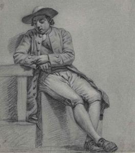 HOORN Jordanus 1753-1833,Two studies of a seated man,Christie's GB 2015-05-13