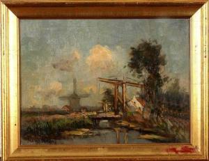 HOOS French 1884-1966,Dutch landscape,Twents Veilinghuis NL 2013-10-18