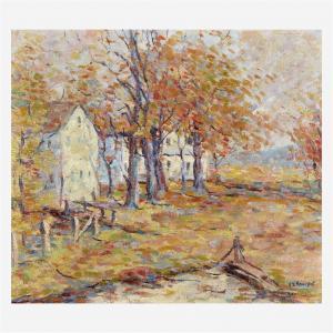 HOOVEN Herbert Nelson 1898-1979,Autumn Landscape with House,Freeman US 2020-12-08