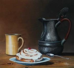 HOPE Christopher,Still Life with Pewter Tankard and Danish Pastry,Halls GB 2020-09-02