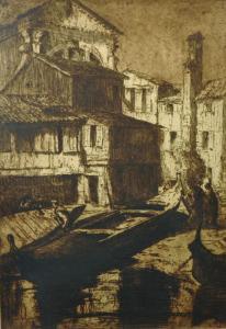 HOPE Edith A 1800-1900,A Continental Canal Scene,John Nicholson GB 2016-01-28