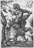 HOPFER Hieronymus 1500-1563,Das tanzende Bauernpaar,Galerie Bassenge DE 2015-11-26