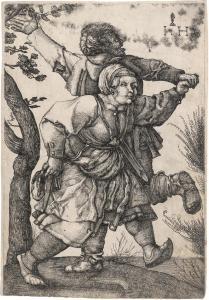 HOPFER Hieronymus 1500-1563,Das tanzende Bauernpaar,Galerie Bassenge DE 2023-06-07