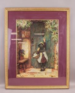 HOPKINS Arthur 1848-1930,a girl reaching up to a door knocked,888auctions CA 2024-02-22