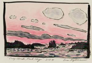 HOPKINS Eric 1951,Gray Clouds, Pink Sky,1991,Barridoff Auctions US 2024-04-13