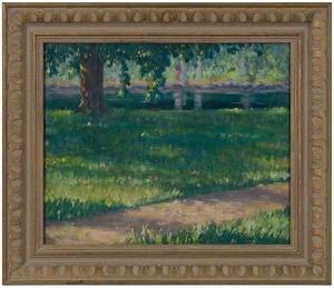 HOPKINS James R 1877-1969,Mirror Lake,1925,Brunk Auctions US 2019-09-14
