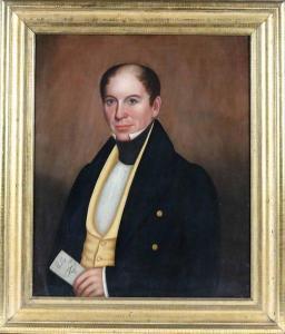 HOPKINS Milton William 1789-1844,Portrait of Levi W. Knowlton,1838,Nye & Company US 2021-07-21