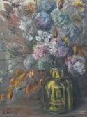 HOPKINS Rasjad 1944,still life study of vase of flowers,Peter Francis GB 2013-07-23