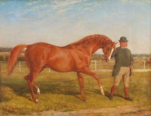 HOPKINS william h,Horse and trainer in a paddock,Dreweatt-Neate GB 2011-06-22