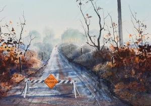 HOPPER Floyd 1909-1984,ROAD BLOCK,Potomack US 2025-04-25