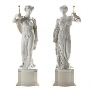 HOPPER Humphrey 1767-1841,Two Regency Figural Torchières,1813,Leland Little US 2022-06-11