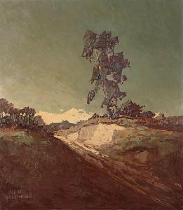 HOPPMANN Hein 1901-1982,Landschaftsimpression,Engel DE 2021-09-18