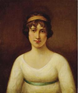 HOPPNER John 1758-1810,Portrait of a lady, bust length, in a white dress,Christie's GB 2005-08-09
