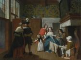 HOREMANS Jan Jozef II,A SICK WOMAN WITH HER FAMILY AND ATTENDANTS IN AN ,Sotheby's 2017-01-27