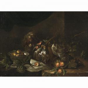 HOREMANS Peter Jacob 1700-1776,CHIEN ET CORBEILLE DE FRUITS,Tajan FR 2024-03-18