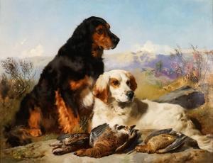 Horlor George William 1849-1895,Setters and Game in a Landscape,1854,Weschler's US 2023-09-22