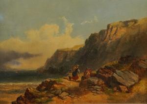 HORLOR Joseph 1809-1887,Combe Martin, Devon; Clovelly,1864,Bellmans Fine Art Auctioneers 2023-10-10