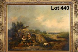 HORLOR Joseph,study of a gypsy encampment onmoorland setting wit,Abbotts Auction Rooms 2007-05-02