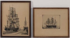 HORMAECHEA MARIO 1900,A whaleship at dock,1921,Eldred's US 2016-10-15