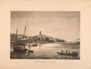 HORNBROOK Thomas Lyde 1780-1855,Fuenterrabía desde el río Bidasoa,Duran Subastas ES 2019-03-28