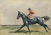 HORNE Michael 1951,Racehorse with Jockey up,Cheffins GB 2009-03-26