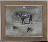 HORNE Michael 1951,Studies of a Horse,1960,Tooveys Auction GB 2020-10-28