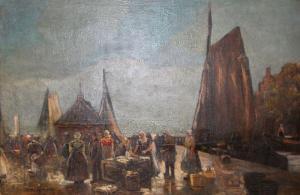 HORNER Hans Adolf 1866-1916,Le retour de la pêche,Osenat FR 2012-09-30
