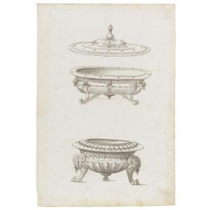 HORNICK Erasmus,DESIGNS FOR TWO DISHES,Sotheby's GB 2010-01-27