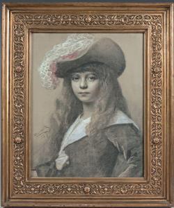 HOROVITZ Leopold 1838-1917,Portrait du frère de l'artiste, Oskar,De Maigret FR 2022-12-16